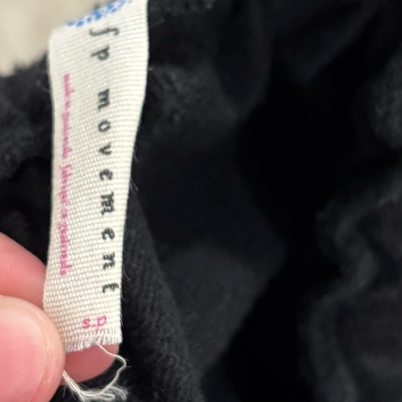 Free People Movement Black Jogger Sweatpants Drawstring Athleisure Active Lounge - Picture 10 of 10